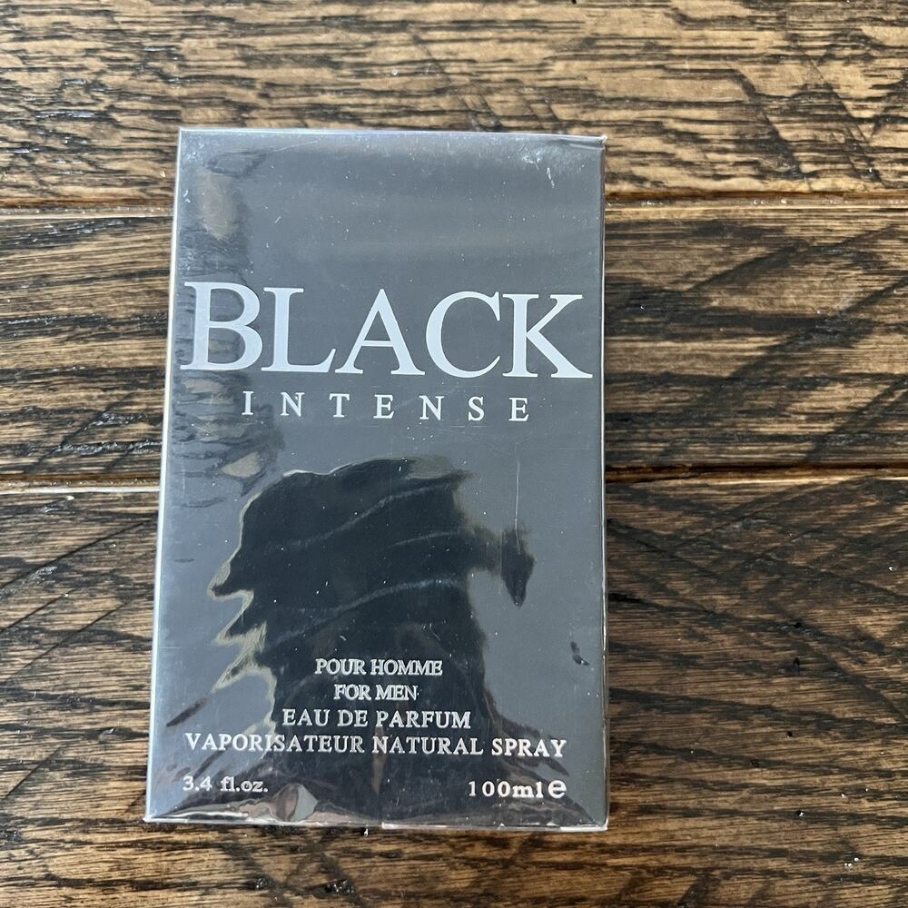 United Scents Black Intense for Men Eau de Parfum Spray Cologne 3.4 fl oz